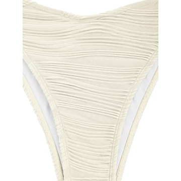 ZAFUL Women Strapless Bandeau Bikini Cheeky Two Piece Swimwear