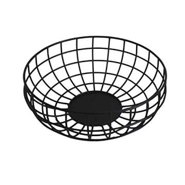 NIRMAN Rustic Fruit Bowl, Basket Holder for Kitchen Counters,Table Centerpiece, Farmhouse Decor, Par...