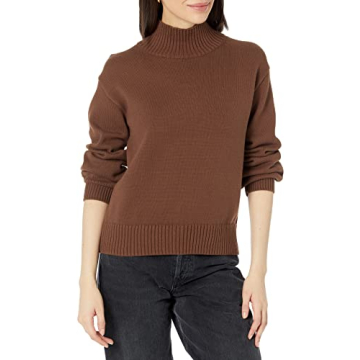 Chic and Cozy Cotton Funnel Neck Women's Sweater