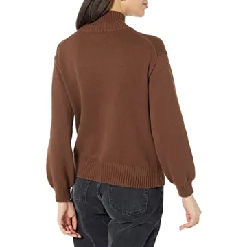 Stylish Cotton Funnel Neck Sweater for Women