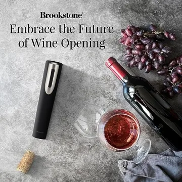 Brookstone Electric Wine Opener & Foil Cutter for Perfect Wine Moments