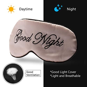 Silk Sleep Eye Mask Adjustable Comfort for Travel & Sleep