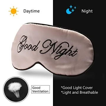 Silk Sleep Eye Mask Adjustable Comfort for Travel & Sleep