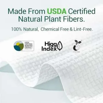 Nature's Purity Biodegradable Face Towels 50ct | Eco-Friendly Skincare