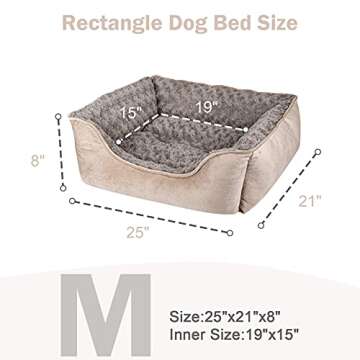 JOEJOY Rectangle Dog Bed for Large Medium Small Dogs Machine Washable Sleeping Dog Sofa Bed Non-Slip...