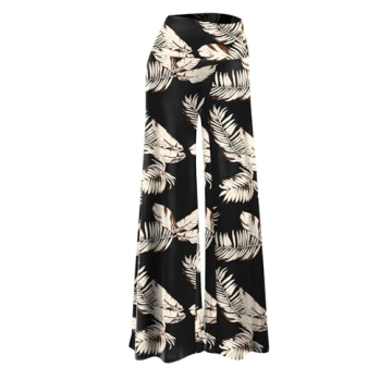 Arolina Palazzo Pants for Women Dressy Casual Wide Leg Pants for Women Stretchy Flowy High Waist Lou...