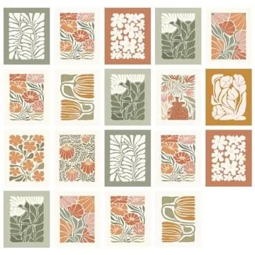 Aesthetic Matisse Style Wall Calendar 2024-2025