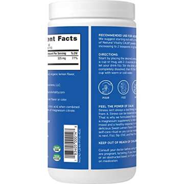 Natural Vitality Calm Magnesium Supplement Drink Mix