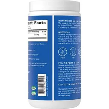 Natural Vitality Calm Magnesium Supplement Drink Mix