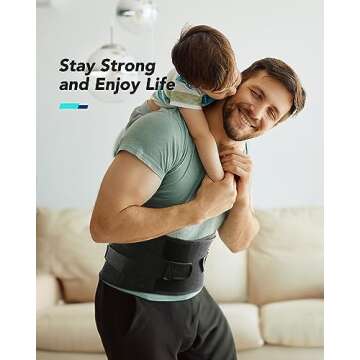 Fitomo Back Brace with Ergonomic Support for Pain Relief