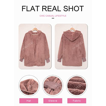 Cozy Oversized Fleece Hoodie Cardigan for Women