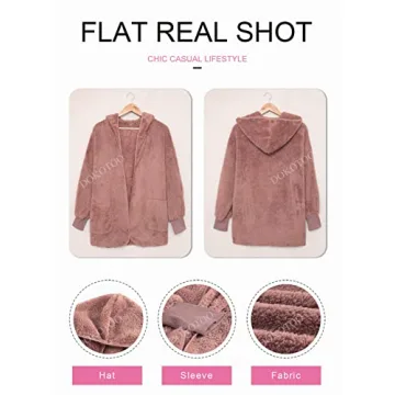 Cozy Oversized Fleece Hoodie Cardigan for Women