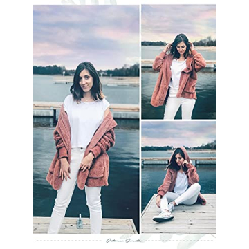 Cozy Oversized Fleece Hoodie Cardigan for Women