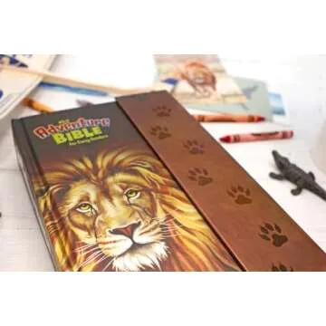 NIrV, Adventure Bible for Early Readers, Hardcover, Full Color, Magnetic Closure, Lion