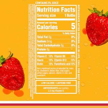 Sparkling Ice, Strawberry Watermelon Sparkling Water, Zero Sugar Flavored Water, with Vitamins and Antioxidants, Low Calorie Beverage, 17 fl oz Bottles (Pack of 12)