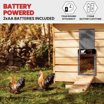RUN-CHICKEN Automatic Chicken Coop Door for Easy Management
