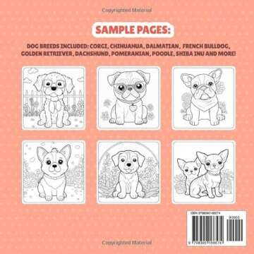 Cute Dogs: Coloring Book for all Ages (Stress Relieving) Great Gift Idea For Men, Women and Children...