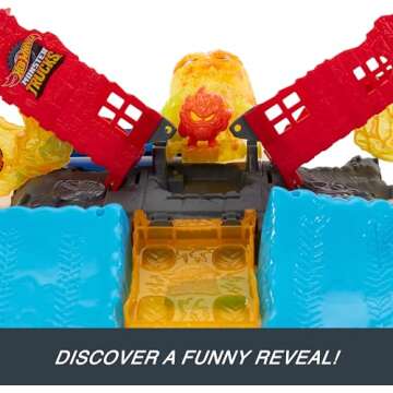 Hot Wheels Monster Trucks 5-Alarm Firetruck Playset Adventure