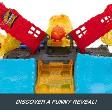 Hot Wheels Monster Trucks 5-Alarm Firetruck Playset Adventure