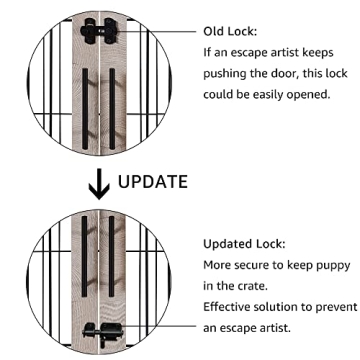 Furniture Style Dog Crate with Pet Bed for Indoor Use
