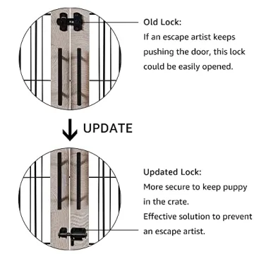 Furniture Style Dog Crate with Pet Bed for Indoor Use