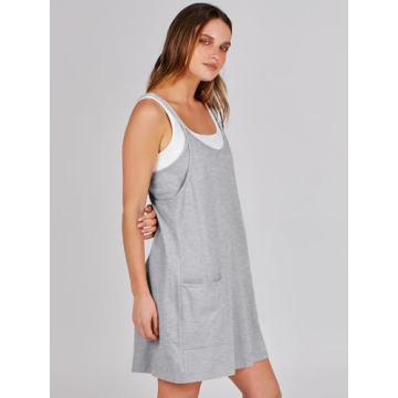 Summer Mini Dress with Built In Shorts and Pockets