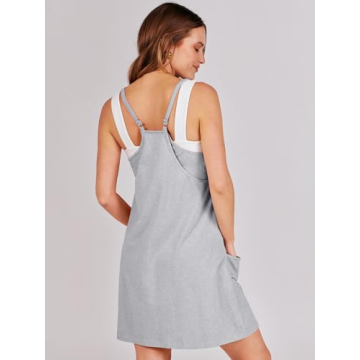 Summer Mini Dress with Built In Shorts and Pockets