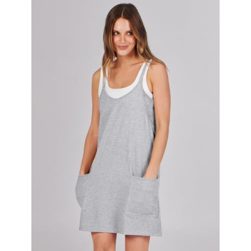 Summer Mini Dress with Built In Shorts and Pockets