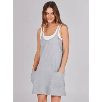 Summer Mini Dress with Built In Shorts and Pockets