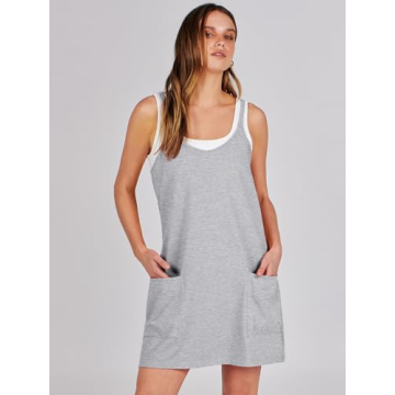 Summer Mini Dress with Built In Shorts and Pockets