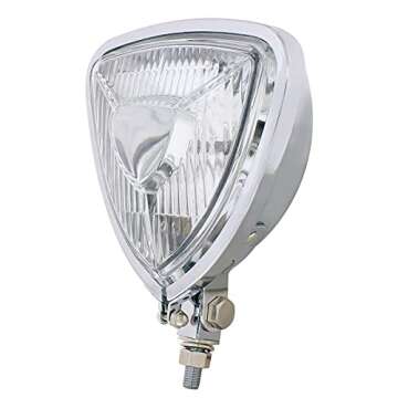 United Pacific Triangle Headlight - Chrome Housing Upgrade