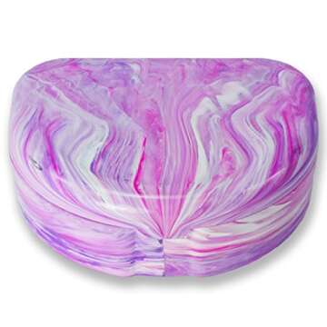 QUIST Orthodontic Retainer Case - Light Pink, Durable and Stylish