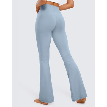 Comfortable CRZ YOGA Butterluxe Flare Leggings in Cambric Blue