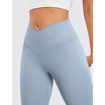 Comfortable CRZ YOGA Butterluxe Flare Leggings in Cambric Blue