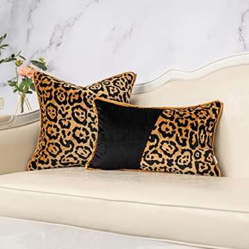 Luxury Yangest Black and Gold Velvet Pillow Cover