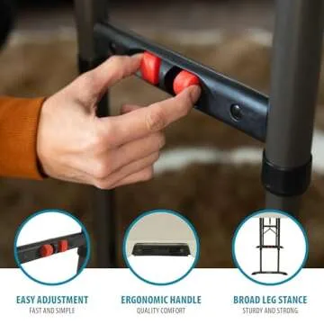 LIFETIME 80387 4-Foot Commercial Adjustable Folding Table, Almond