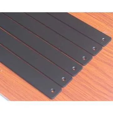 Heavy Duty Matte Black L Shelf Brackets - 6 Pack