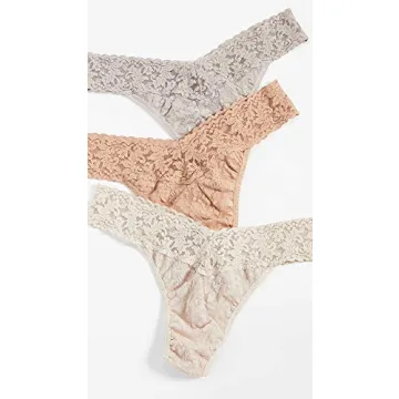 Hanky Panky Signature Lace Thong Panties 3-Pack