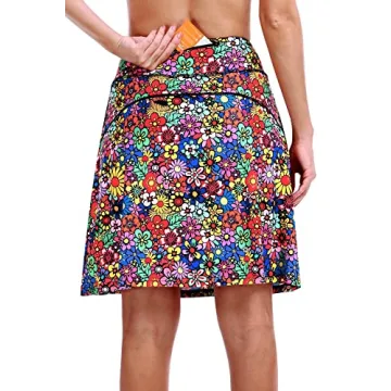 KORALHY Skorts for Women - Stylish Knee Length Active Skirts