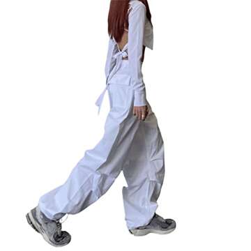 Stylish YAHUIUL Parachute Pants for Women - Versatile Cargo Pants