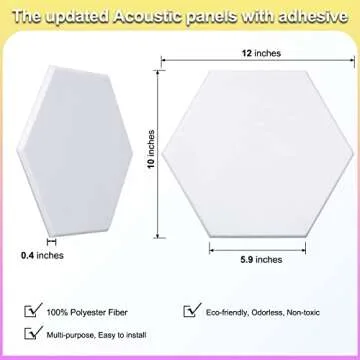 Self-adhesive Acoustic Panels for Soundproofing Decor