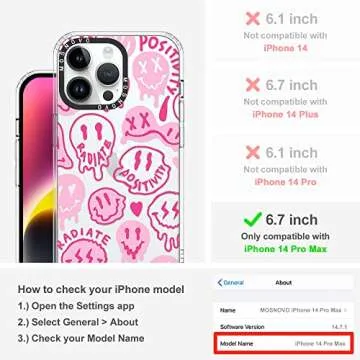 MOSNOVO Case for iPhone 14 Pro Max, [Buffertech 6.6ft Military-Grade Drop Protection] [Anti Peel Off...