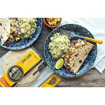 7" La Tortilla Factory Whole Wheat Low Carb Tortillas (Regular Size) Pack of 2
