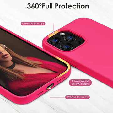 CALOOP Liquid Silicone Case for iPhone 13 Pro Max