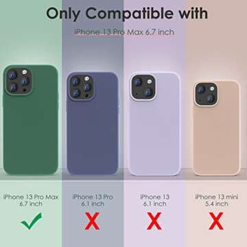 CALOOP Liquid Silicone Case for iPhone 13 Pro Max