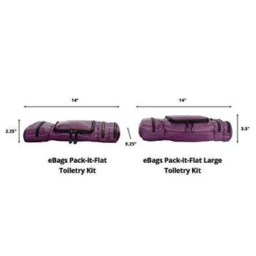 eBags Classic Pack-it-Flat Toiletry Kit (Eggplant)