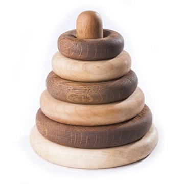Wooden Stacking Toy for Infants and Toddlers - Eco-Friendly