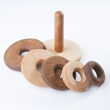 Wooden Stacking Toy for Infants and Toddlers - Eco-Friendly