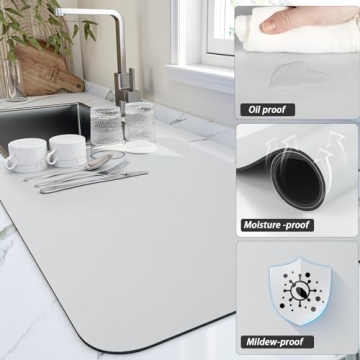 HotLive Dish Drying Mat - Super Absorbent & Easy to Clean