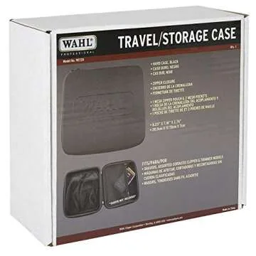 Wahl Professional Travel Storage Case Durable Compact With Secure Zipper For Grooming Tools